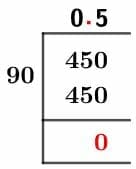 45/90 Long Division Method 45/90 Long Division Method