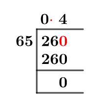 26/65 Long Division Method