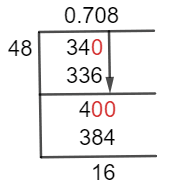 34/48 Long Division Method 34/48 Long Division Method