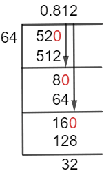 52/64 Long Division Method