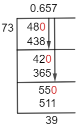 48/73 Long Division Method