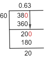 38/60 Long Division Method 38/60 Long Division Method