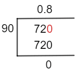 72/90 Long Division Method 72/90 Long Division Method