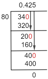34/80 Long Division Method