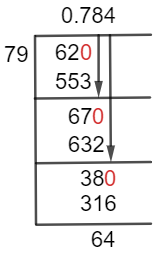 62/79 Long Division Method