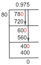78/80 Long Division Method