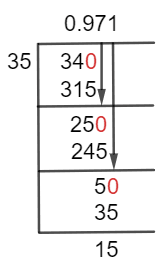 34/35 Long Division Method 34/35 Long Division Method