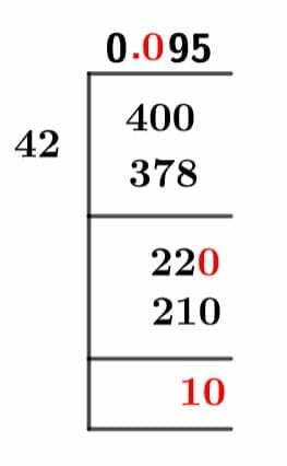 4/42 Long Division Method 4/42 Long Division Method