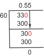 33/60 Long Division Method 33/60 Long Division Method