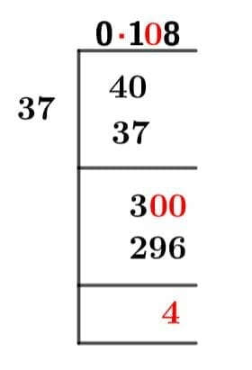 4/37 Long Division Method 4/37 Long Division Method