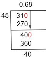 31/45 Long Division Method 31/45 Long Division Method