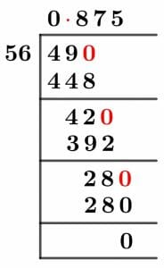49/56 Long Division Method