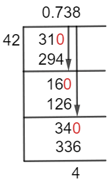 31/42 Long Division Method 31/42 Long Division Method