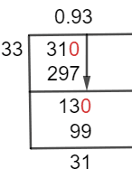 31/33 Long Division Method 31/33 Long Division Method