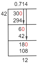 30/42 Long Division Method 30/42 Long Division Method