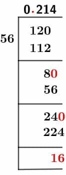 12/56 Long Division Method 12/56 Long Division Method