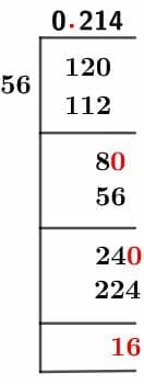 12/56 Long Division Method