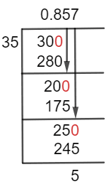 30/35 Long Division Method 30/35 Long Division Method