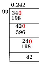 24/99 Long Division Method