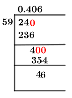 24/59 Long Division Method 24/59 Long Division Method