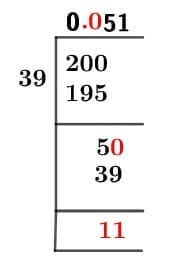 2/39 Long Division Method