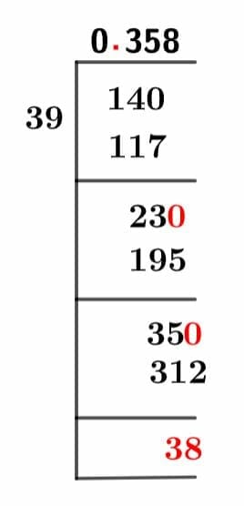 14/39 Long Division Method