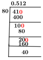 41/80 Long Division Method 41/80 Long Division Method