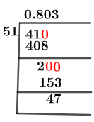 41/51 Long Division Method 41/51 Long Division Method