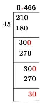 21/45 Long Division Method 21/45 Long Division Method