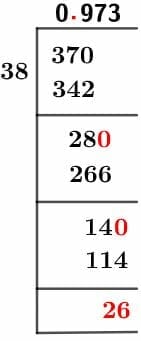 37/38 Long Division Method 37/38 Long Division Method