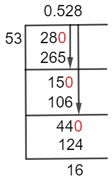 28/53 Long Division Method