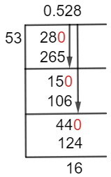 28/53 Long Division Method 28/53 Long Division Method
