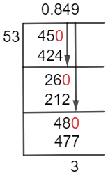 45/53 Long Division Method