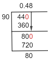 44/90 Long Division Method