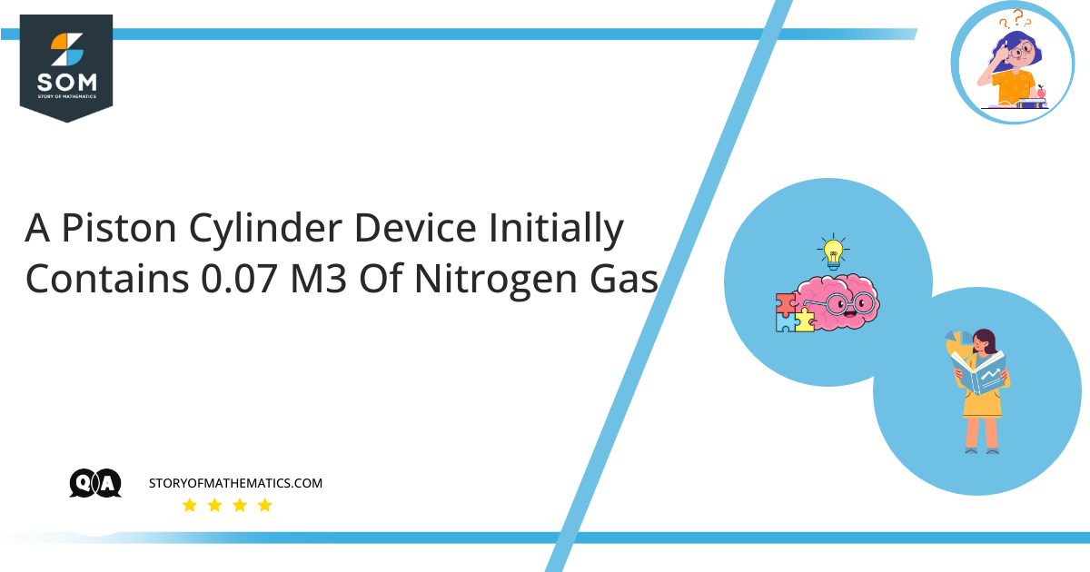 A Piston Cylinder Device Initially Contains 0.07 M3 Of Nitrogen Gas