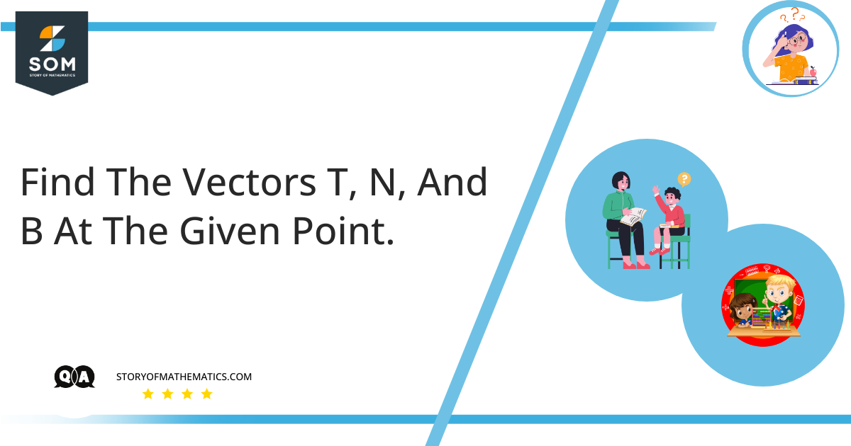 Find The Vectors T N And B At The Given Point.