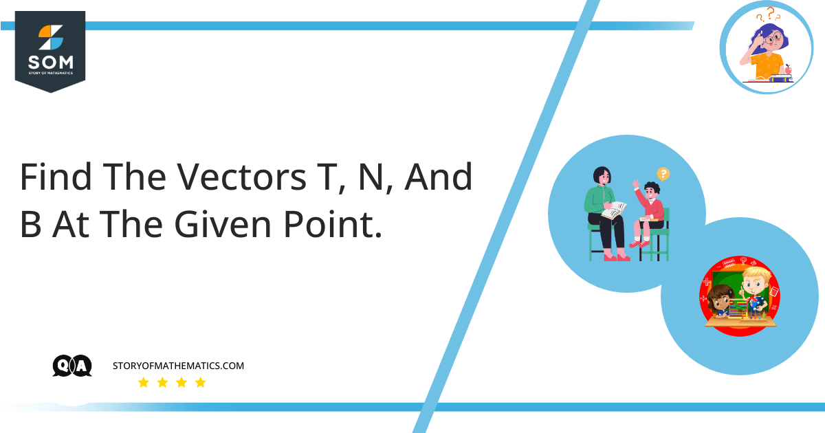 Find The Vectors T N And B At The Given Point.