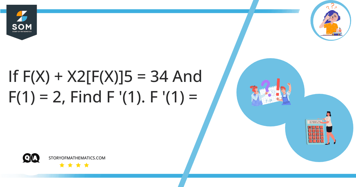 If FX X2FX5 34 And F1 2 Find F 1. F 1
