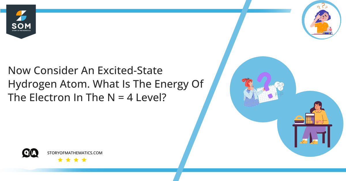 Now Consider An Excited State Hydrogen Atom. What Is The Energy Of The Electron In The N 4 Level