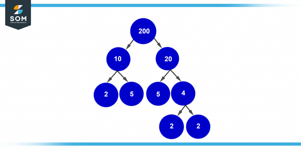 Representation of a 200 factor tree