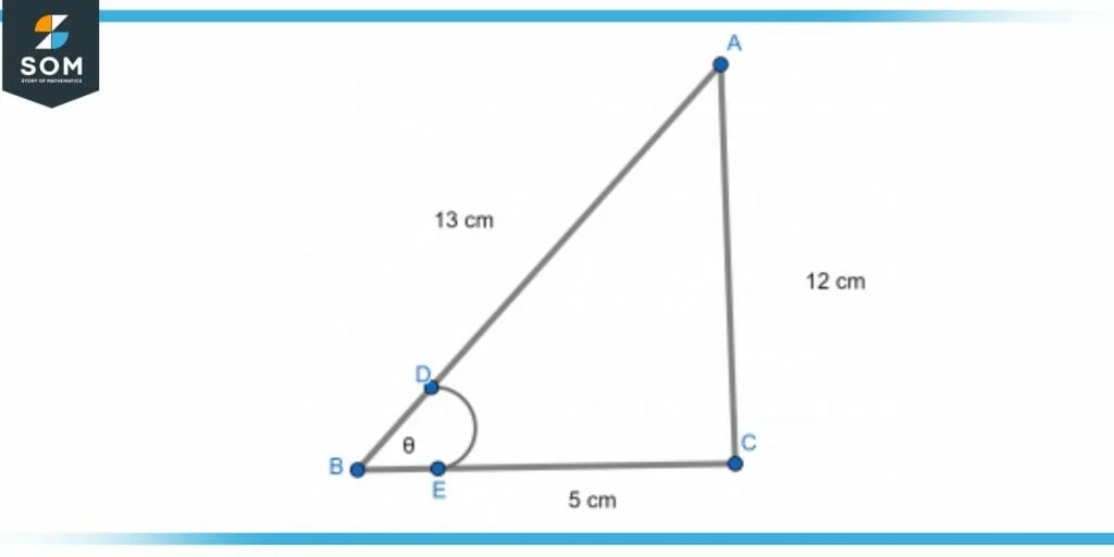 Right angle triangle with sides abc and angle in between adjacent and hypotenuse Right angle triangle with sides abc and angle in between adjacent and hypotenuse