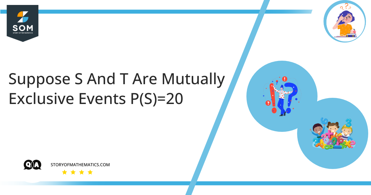 Suppose S And T Are Mutually Exclusive Events PS20