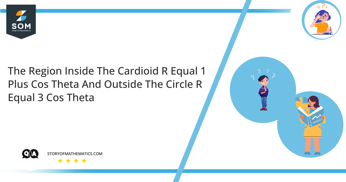 The Region Inside The Cardioid R Equal 1 Plus Cos Theta And Outside The Circle R Equal 3 Cos Theta 1