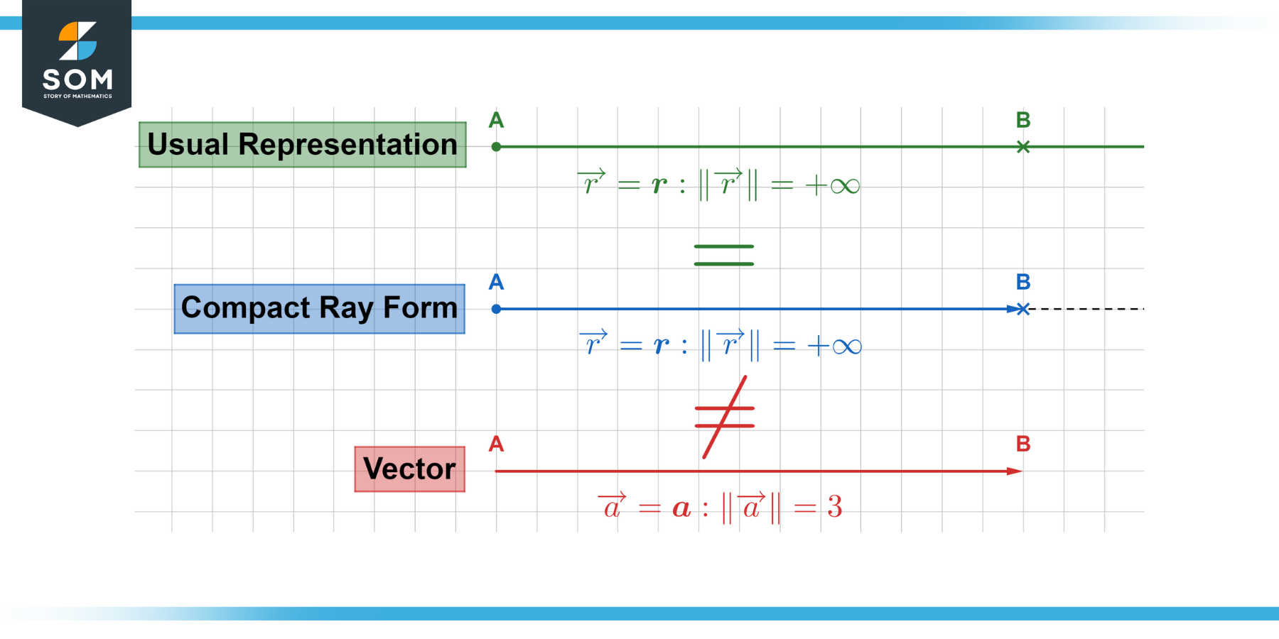 Vectors versus rays