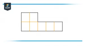 Area of irregular shape divided into parts Area of irregular shape divided into parts