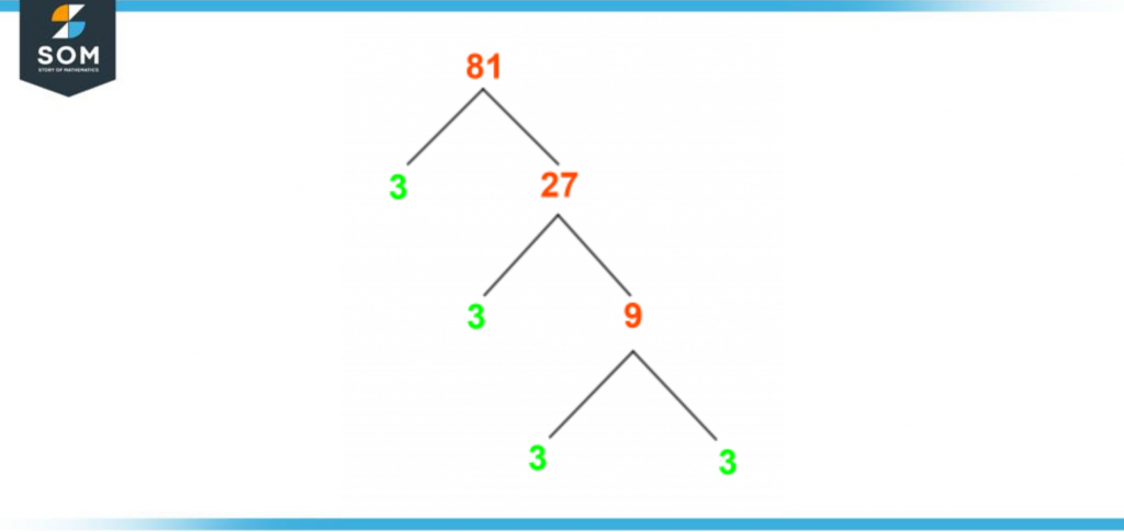 Factor tree of eighty one