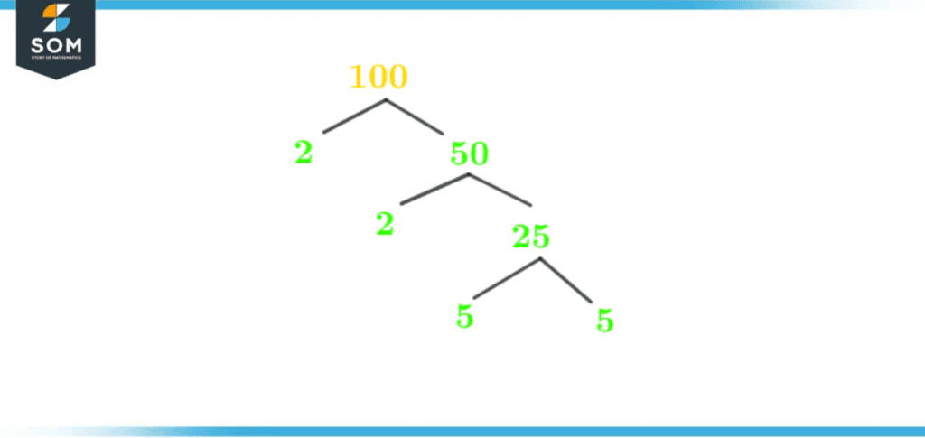 Factor tree of hundred