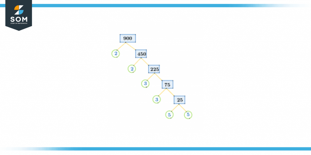 Factor tree of nine hundred