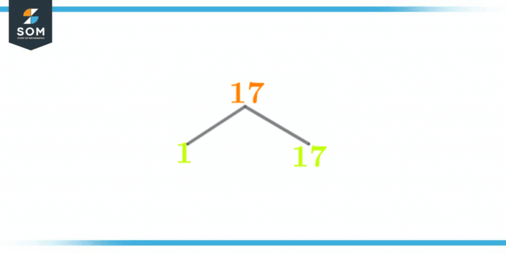 Factor tree of seventeen