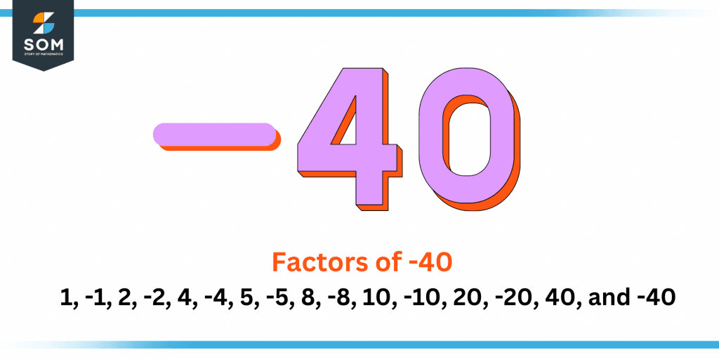 Factors of negative forty Factors of negative forty